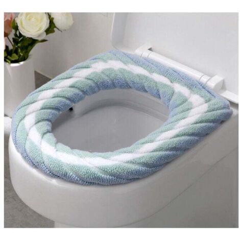 Paquete de 3 fundas para asiento de inodoro suaves y cálidas, cojín de baño lavable
