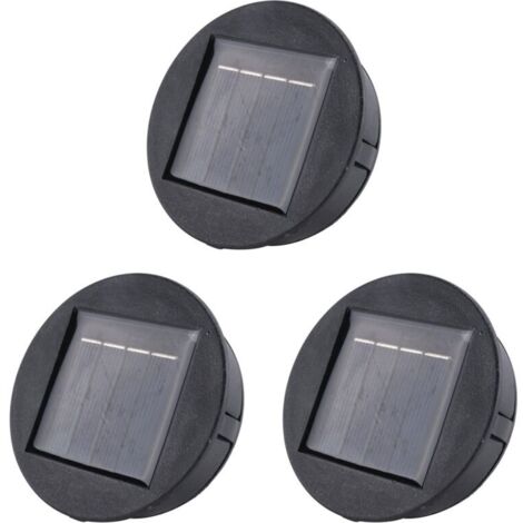 Paquete de 3 pilas redondas de repuesto para iluminación LED solar Smart Garden con cargador de iones de litio.
