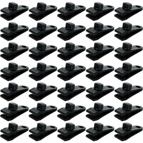 Paquete de 30 clips para lona de tienda de campaña, abrazadera de lona con bloqueo, abrazadera para toldo, lona, cubierta de caravana, cubiertas de piscina