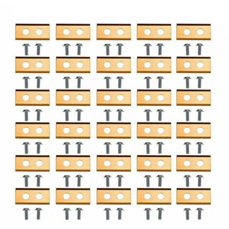 Paquete de 30 cuchillas con revestimiento de titanio + 60 tornillos de repuesto, compatibles con cortacéspedes robóticos Worx, corte limpio y duradero.