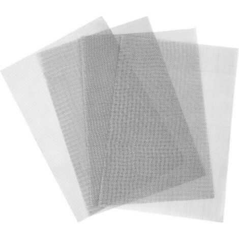 Paquete de 4 alambres tejidos de acero inoxidable 304, malla metálica de 20 mallas, para control de roedores e insectos, para ventanas, puertas, filtros, 30,5 x 20,3 cm (4)