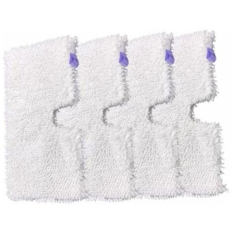 Paquete de 4 almohadillas de repuesto de microfibra para limpiadoras de pisos a vapor Shark S3500, S3550, S3901, S3601 y S3501