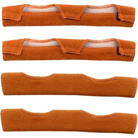 Paquete de 4 bandas de sudor rígidas (25 x 9,5 cm) para casco de soldador, bicicleta, ciclismo, casco de seguridad, banda con amortiguación de aire, banda para el sudor y casco