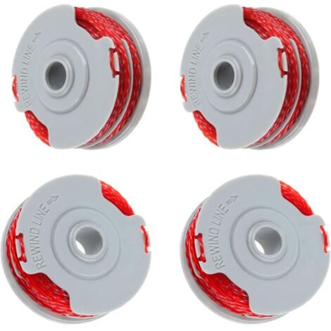 Paquete de 4 bobinas para recortadora Fly021 de Crediri para desbrozadoras inalámbricas Flymo
