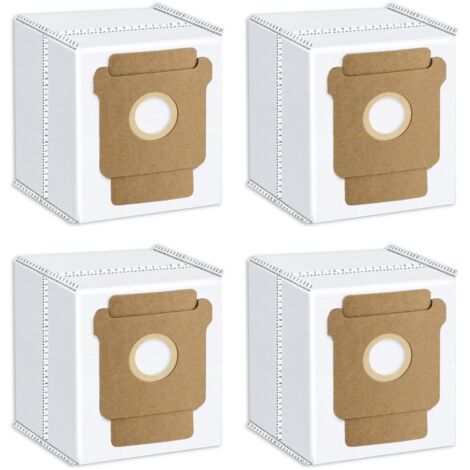Paquete de 4 bolsas para aspiradora iRobot Roomba Combo 2 Essential Q0520, Roomba 105 Combo, Plus 405 Combo, Plus 505 Combo