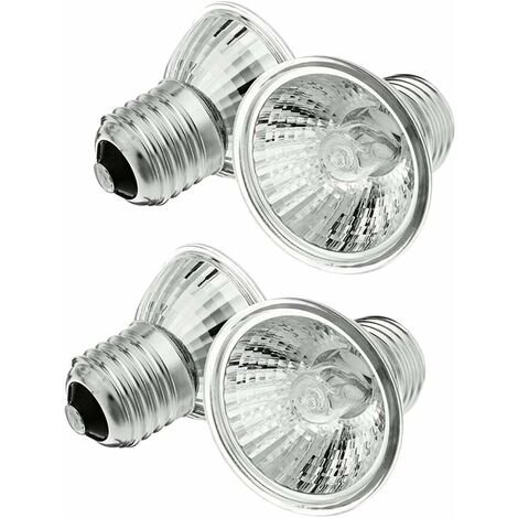 Paquete de 4 bombillas de calor para reptiles UVA UVB, E27, 75 W, bombillas de calor para reptiles, lámpara solar de espectro completo para barba de dragón, lagarto, tortuga, gecko y más