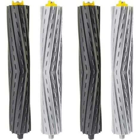 Paquete de 4 cepillos de rodillo de repuesto para aspiradoras Roomba de las series 800, 900, 850, 860, 861, 866, 870, 880, 890, 900, 960, 980, 981, 985.