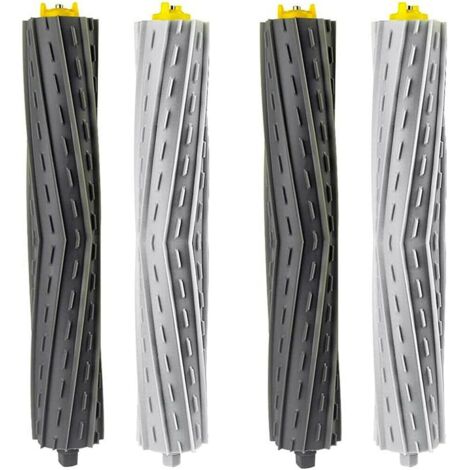 Paquete de 4 cepillos de rodillo de repuesto para aspiradoras Roomba de las series 800, 900, 850, 860, 861, 866, 870, 880, 890, 900, 960, 980, 981 y 985.
