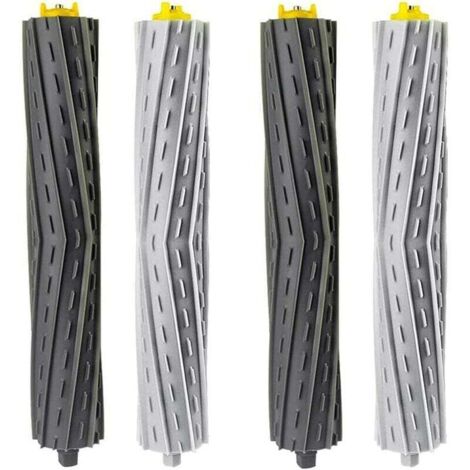 Paquete de 4 cepillos de rodillo de repuesto para aspiradoras Roomba series 800, 900, 850, 860, 861, 866, 870, 880, 890, 900, 960, 980, 981, 985.