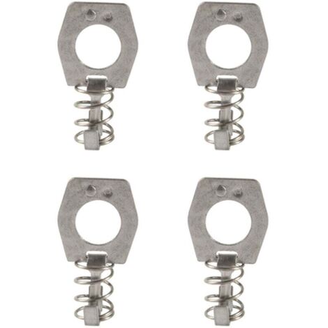 Paquete de 4 cerraduras para puertas de calentadores de agua de resorte, pestillo para calentadores de agua de vehículos recreativos, parte superior de calentadores de agua, cubierta de acero inoxidab