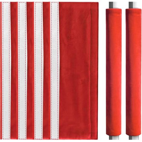 Paquete de 4 cubiertas para manijas de puertas de refrigerador, cubiertas antipolvo para refrigerador, lavavajillas y horno.