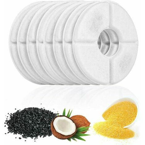 Paquete de 4 filtros de fuente para gatos, filtro de fuente de agua para gatos, filtro de fuente con resina y carbón activado, para fuente de agua automática para gatos y perros