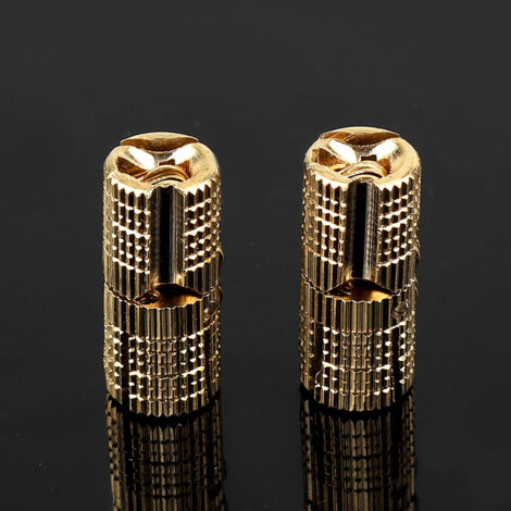 Paquete de 4 juntas giratorias de cobre para armarios/cajas de regalo, 8 mm, 180°