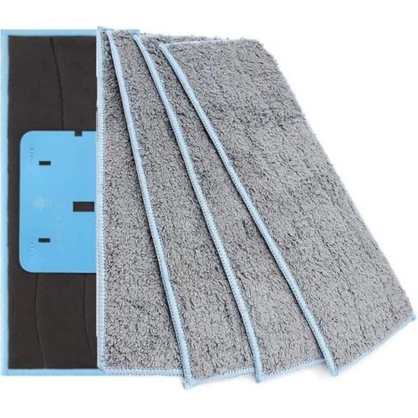 Paquete de 4 paños de limpieza lavables compatibles con Irobot Braava Jet M6, mopas húmedas lavables reutilizables compatibles con la serie Braava Jet M