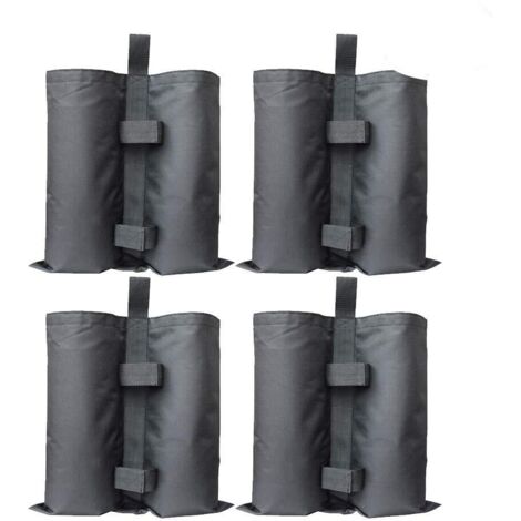 Paquete de 4 pesas de arena para gazebo, resistentes, de grado industrial, para patas, carpas para sombra y sombrillas de patio.