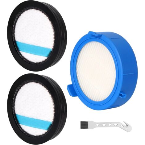Paquete de 4 prefiltros HEPA 140205154010 para aspiradora inalámbrica AEG 8000 / ASKW4 ESKW4 FX8 AZE156 - Piezas de repuesto lavables - 3 filtros HEPA - 1 cepillo de limpieza - Número de serie