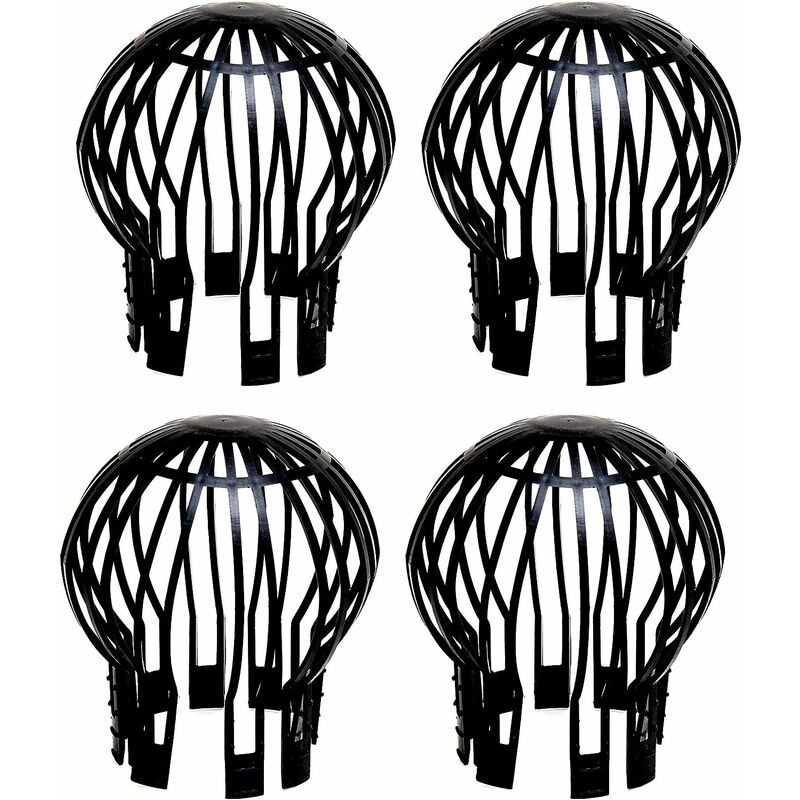

Paquete de 4 protectores de canaletas de plástico flexible, mantenga las canaletas destapadas con hojas, musgo, barro, bolas y otros desechos.