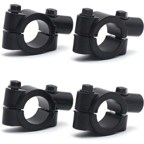 Paquete de 4 soportes universales para espejo retrovisor de motocicleta de 10 mm, adaptador de clip para espejo retrovisor de bicicleta