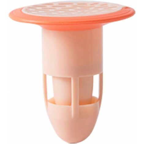 Paquete de 4 tapones de desagüe para el suelo de la ducha a prueba de olores para baño de cocina de hotel (rosa)