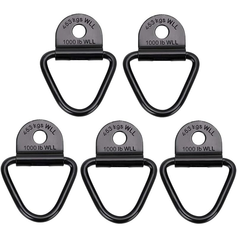 

Paquete de 5 anillos de amarre en V de servicio pesado para remolques, camiones, camionetas, barcos