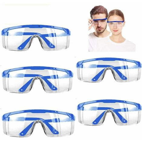 Gafas antideslizantes para adultos y jóvenes lentes antipolvo para el polvo Gafas de lijado Transparent Gafas de protección 100% UV para exteriores para evitar partículas y niebla 