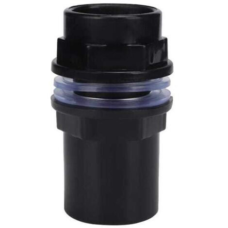 Paquete de 5 conectores rectos de PVC para mangueras de acuario (32 mm).