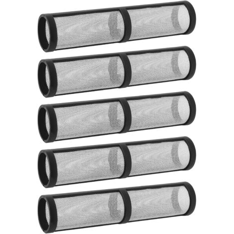 Paquete de 5 filtros de pulverización de malla 60 246384. Compatibles con pulverizadores de aire G-raco 390, 395, 490, 495 y 595. Filtro de pintura antiobstrucción, color negro.