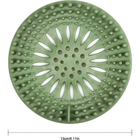 Paquete de 5 filtros de silicona para fregadero, filtro para cabello de ducha, filtro para atrapar cabello de ducha, cubiertas para desagüe de ducha, colador de desagüe de ducha, filtro de drenaje par