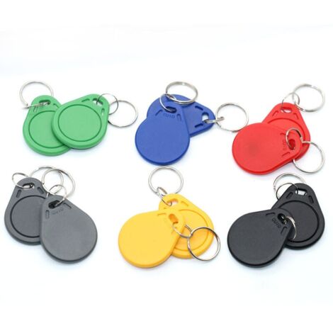 Paquete de 5 insignias RFID de 13,56 Mhz  MCT programable Android  UID modificable  Chip CUID verde