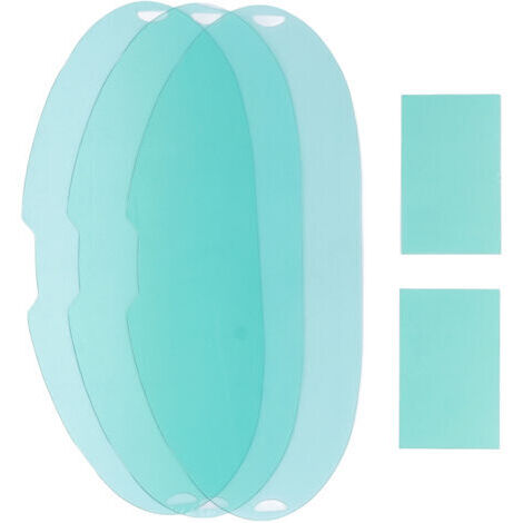 Paquete de 5 lentes de repuesto para cascos de soldadura de visión amplia, resistentes a la compresión, fabricadas en policarbonato.