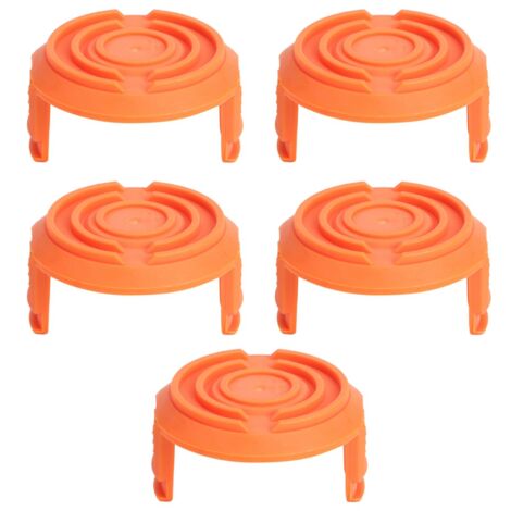 Paquete de 5 tapas de repuesto para el carrete de la desbrozadora Worx WA0010