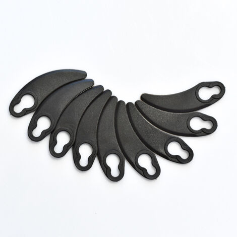 Paquete de 50 cuchillas de corte para cortacésped flotante, de plástico negro