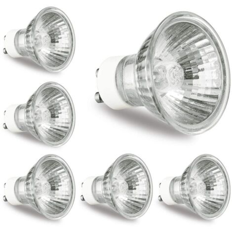 Paquete de 6 bombillas halógenas GU10 de 120 V y 50 W, para lámparas de velas aromáticas.