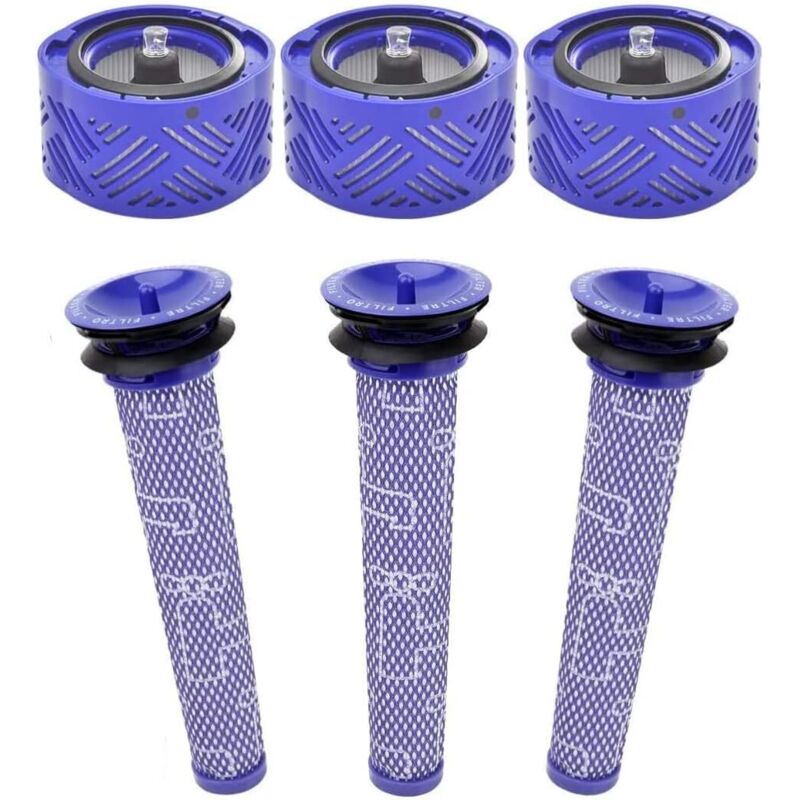 Paquete de 6 filtros HEPA de repuesto para aspiradora Dyson V6 DC58 DC59 DC62 DC72 DC74 SV03 SV04 SV05 SV06 SV07 SV08 SV09 Absolute Animal Motorhead.