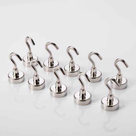 Paquete de 6 potentes imanes de neodimio para pesca, fuerza de tracción de 50 kg, imán de tierras raras con orificio avellanado y diámetro de ojal.:36mm, para recuperación de ríos y pesca magnética.