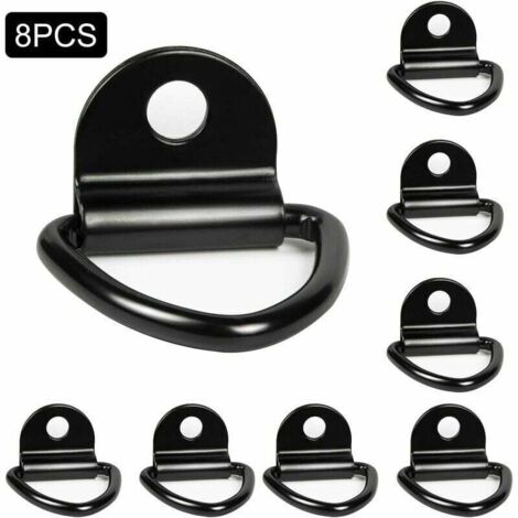 Paquete de 8 anillos de amarre resistentes para barcos, furgonetas, camiones y almacenes.