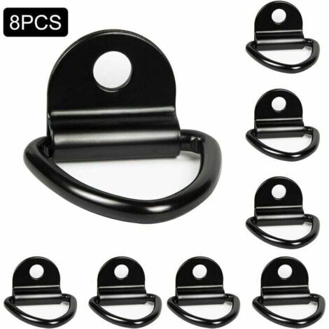Paquete de 8 anillos de anclaje robustos para barcos, furgonetas, camiones y almacenes.