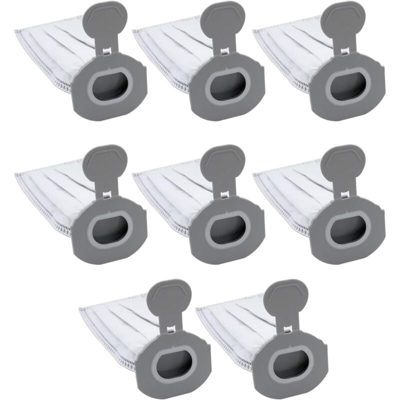 Paquete de 8 bolsas para aspiradora Vorwerk FP7, compatibles con Vorwerk Kobold VK7 FP7, bolsa de filtro premium, bolsas de repuesto para aspiradoras