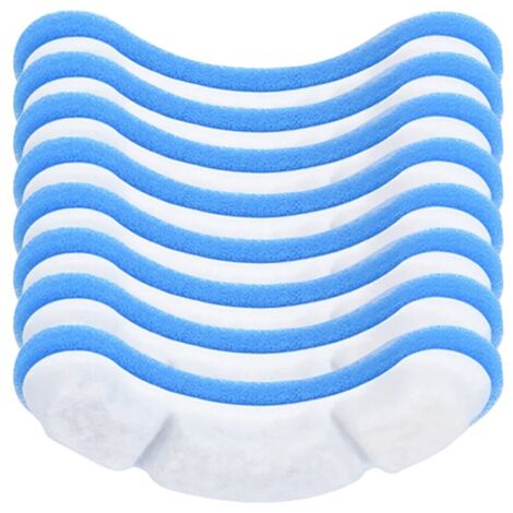 Paquete de 8 filtros de repuesto de carbón activado azules y blancos para dispensador de agua transparente Cat de 1,8 L (61 oz) WF050/060