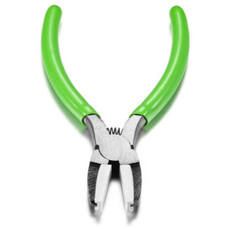 paquete de alicates de acero de alto carbono con punta de plástico, alicates manuales para bricolaje para la fabricación de joyas, engaste de cuentas y herramientas de engaste.
