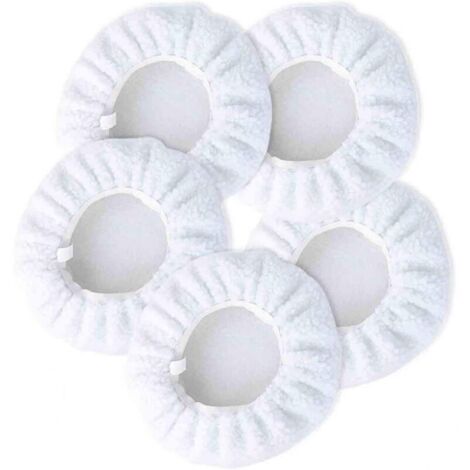 Paquete de almohadillas de cera no tejidas (225-250 mm) para capós eléctricos, adecuadas para la mayoría de las pulidoras de automóviles