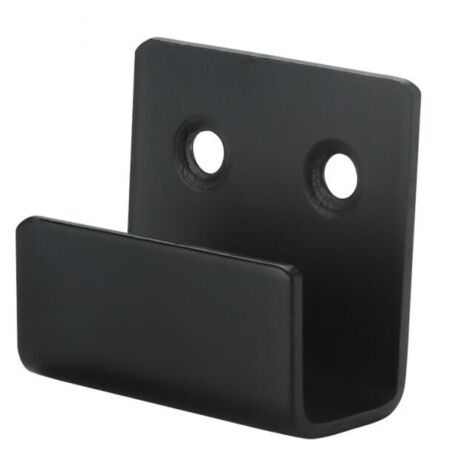 Paquete de ganchos para azulejos de acero inoxidable de alta resistencia, ganchos de pared, soportes de fijación de metal, soportes de esquina en forma de U para baño, cocina, garaje (negro), 35 x 40 