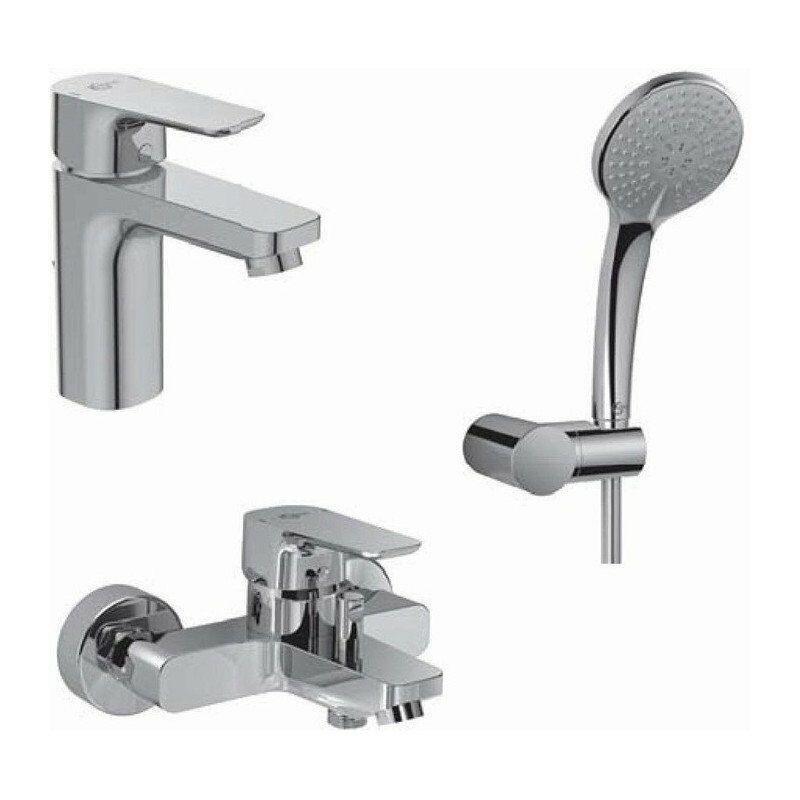 

Paquete de grifería CERAPLAN III y conjunto HB de 3 funciones cromado con grifo de lavabo IDEAL STANDARD