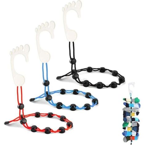 Paquete de perchas para lavar calcetines, clasificador de pinzas para calcetines resistente, organizador de calcetines, para lavar calcetines, secar y guardar pares de calcetines sin clasificar ni com