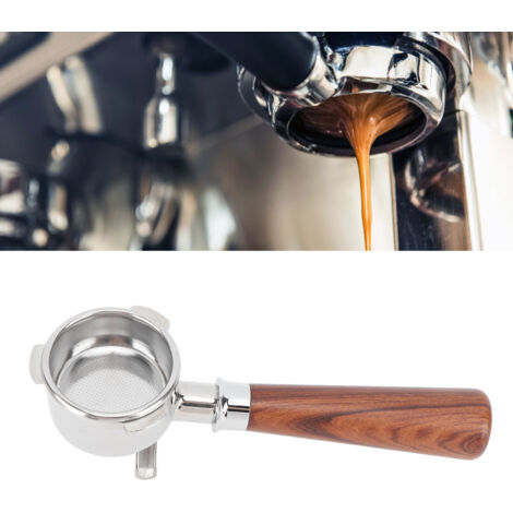 Paquete de recambios de filtro de café de 54 mm fabricado en palisandro de Siam para cafeteras 870 y 880 con cesta de filtro de acero inoxidable y divisor de doble boquilla.