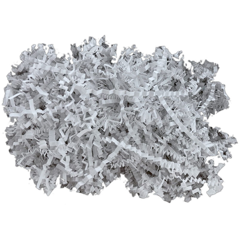 Paquete de regalo de papel decorativo blanco de 50 g con chips ecológicos