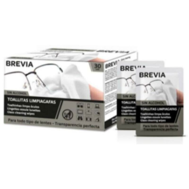 

Paquete de Toallitas Limpiadoras Brevia Gafas (30 uds)