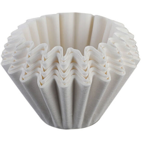 Paquete original de 100 bolsas de filtro universales blancas de tamaño pequeño, filtro de papel neutro para cafeteras de filtro de cesta, 4,5 x 7 cm
