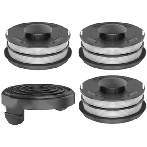 Paquete StarRing de 4/8/12 carretes de repuesto y tapa para carrete para desbrozadora Einhell GC-ET 4530 3405685, accesorios para desbrozadora, hilo y tapa (4 piezas)
