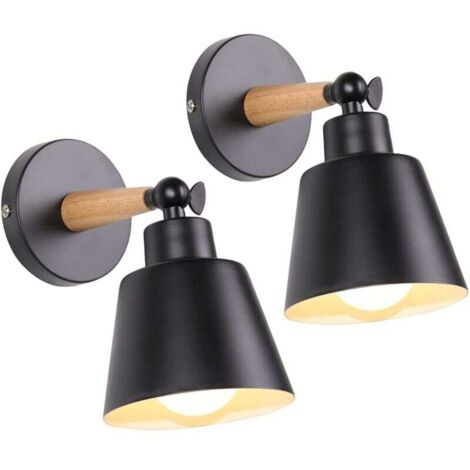 paquetes de lámparas de techo industriales vintage E27, lámpara de pared de metal ajustable para interiores, estilo retro, para dormitorio, cocina y restaurante.
